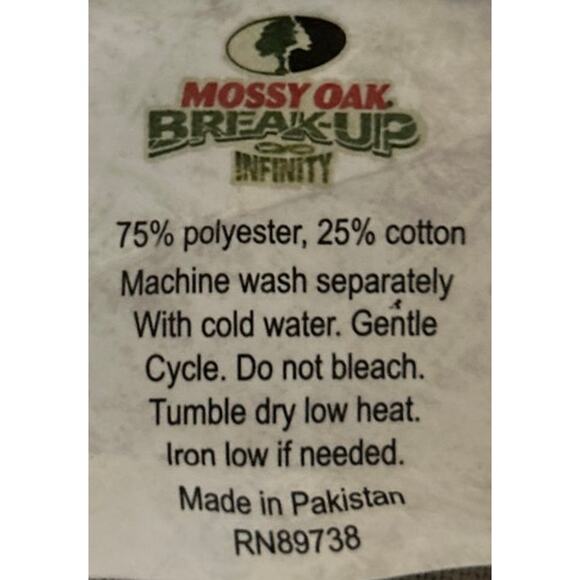 Mossy Oak Break Up Infinity Camo Valance‎ 2 Piece Set - Picture 5 of 6